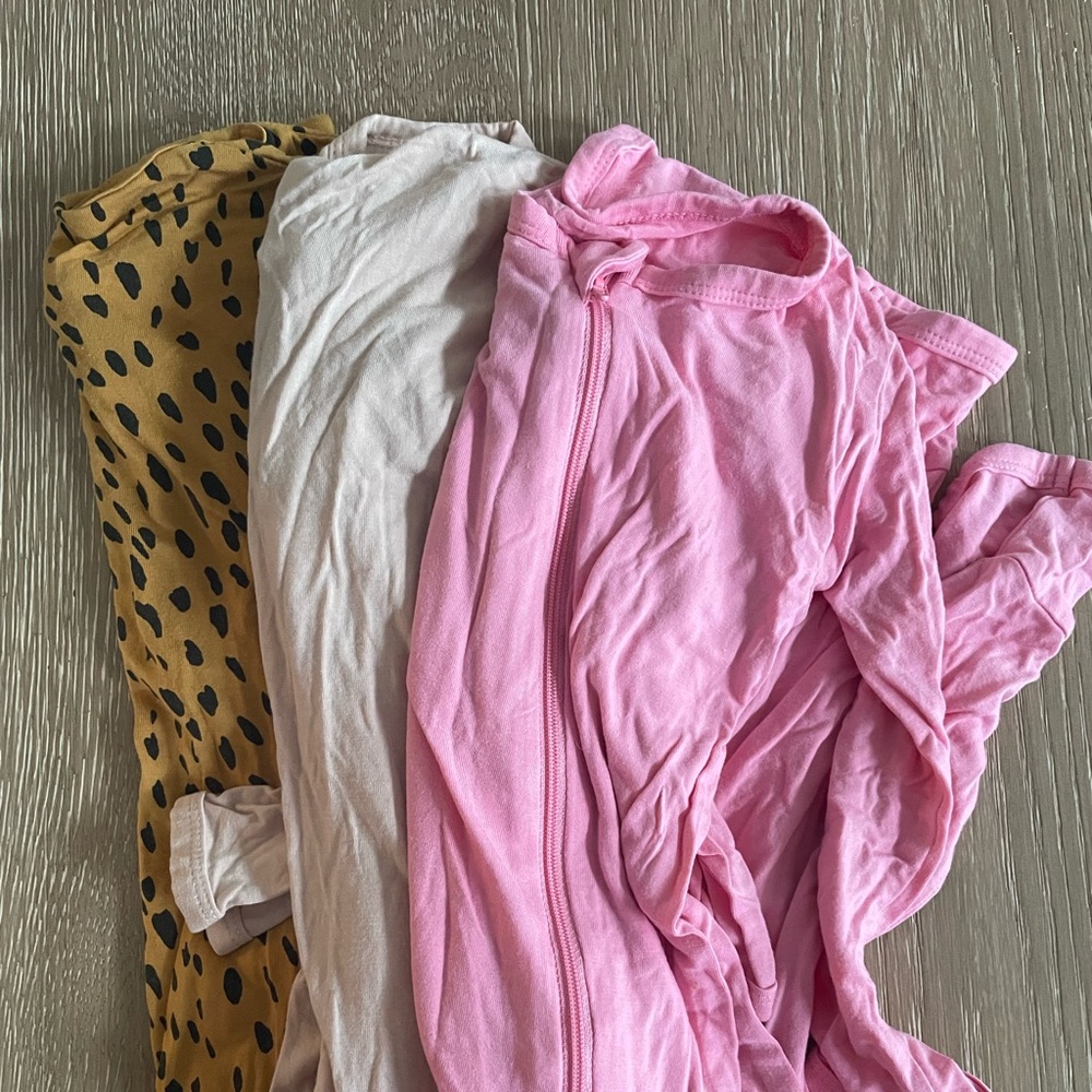 Set of 3 Kyte Zip Rompers